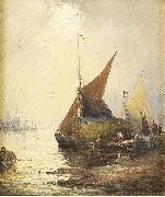 William Allen Wall Low tide in the estuary china oil painting artist